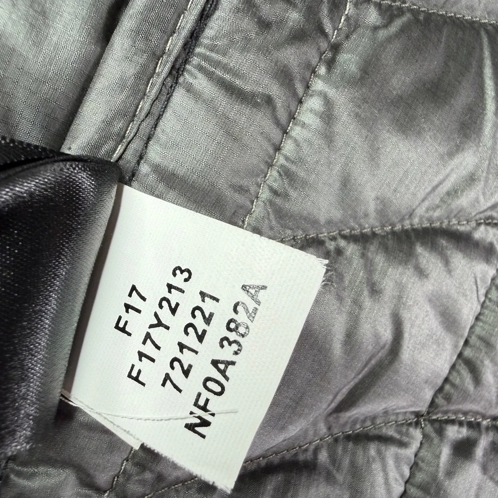 The North Face ThermoBall Eco Hoodie Mens Large Gray Quilted Puffer Jacket
